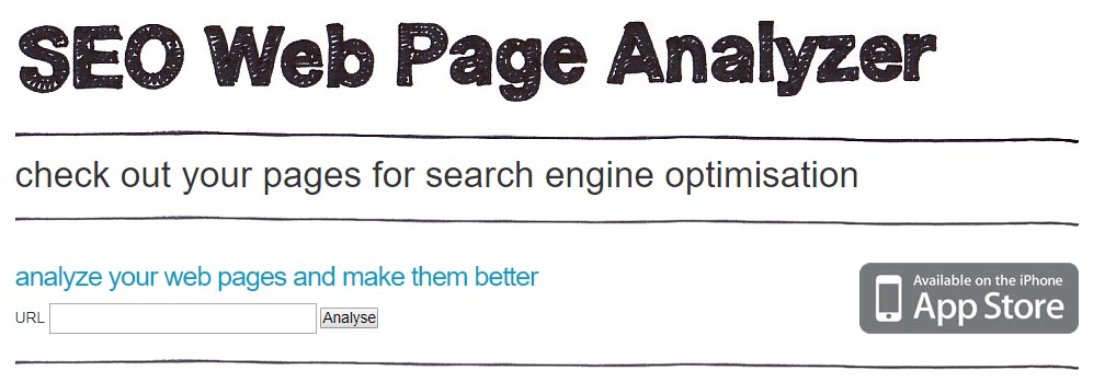 17 Free & Must Have SEO Tools for every blogger 7 Tools - Web Page Analyser